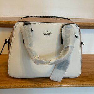 NWT Kate Spade Handbag PXRU7445 leather pink white